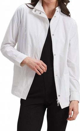 Peace of Cloth Brody Zip Pocket Jacket In Bleach