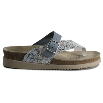 Mephisto Mephisto Helen Mix Printed Leather Womens Slip On Sandals - Sky Blue - Size:UK 7.5