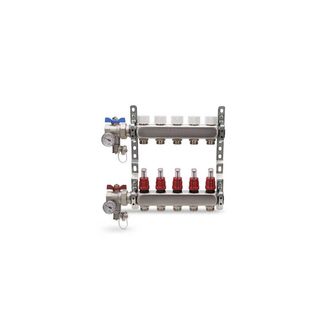 Aton Collettore Di Distribuzione In Acciaio Inox Completo Aton Misura: 10 Vie 1 X 3/4
