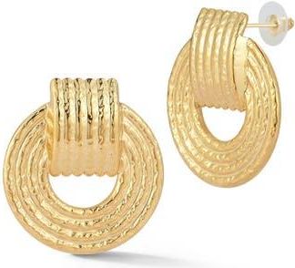 Glaze Jewelry Hammered Doorknocker Drop Earrings in Gold at Nordstrom Rack
