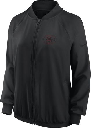 Nike San Francisco 49ers Nike Womens Dri-FIT NFL Full-Zip Jacket in Black | 01N800A73-PZR