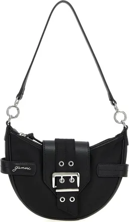 Ganni Black Bucky small crossbody bag
