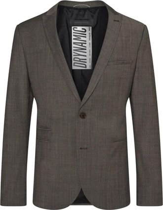 Drykorn Blauw colbert - Dames - Blazers - Grijs - 4XL - Wol - Jassen