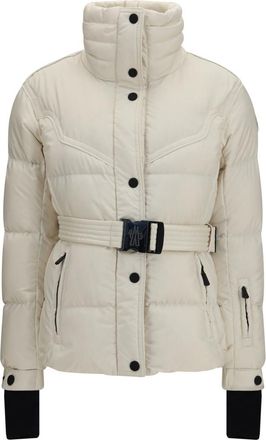 Moncler White Mandarin Collar Jacket