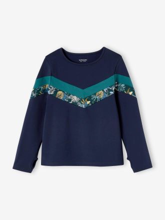 Vertbaudet M&auml;dchen Sport-Shirt aus Funktionsmaterial marine