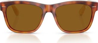 Brunello Cucinelli 55mm Pillow Sunglasses in Havana /Terracotta at Nordstrom