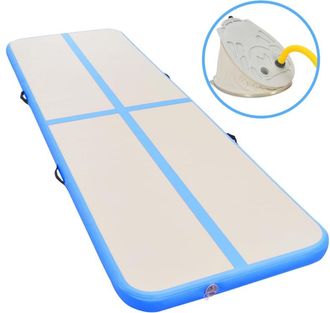 vidaXL Esterilla Inflable De Gimnasia Con Bomba 300x100x10 Cm Pvc Azul Vidaxl