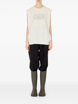 Maison Margiela Logo Mouwloze Top