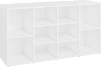vidaXL Vidaxl - Banco Zapatero De Madera Contrachapada Blanco 103x30x55 Cm