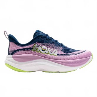 Hoka One One Womens Skyflow Running Shoes In Midnight / Pink Twilight