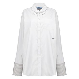 Prada Poplin Shirt - female - Prada - Shirts - White - XS - Blouses & Shirts