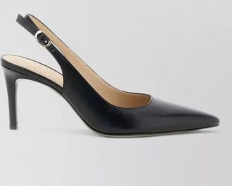 Stuart Weitzman leather slingback pumps
