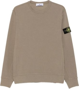 Stone Island Green Crew Neck Sweatshirt