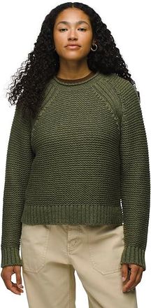 Prana Cades Cove Sweater Womens Sweater Rye Green : XS, Nylon/Polyester/Wool