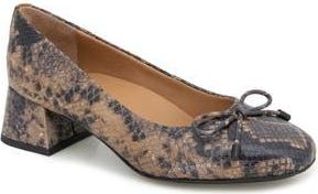 Gentle Souls Lancine Pump in Brown Snake Leather at Nordstrom Rack, Size 9.5