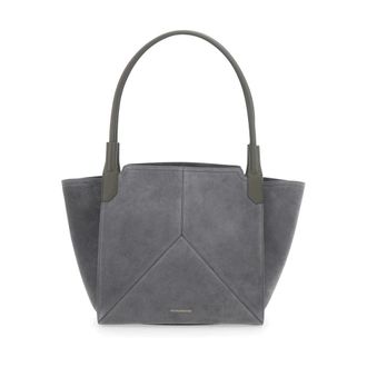 Victoria Beckham Victoria Small Tote - Dames - Shoppers - Grijs - ONE Size - Leer - Tassen