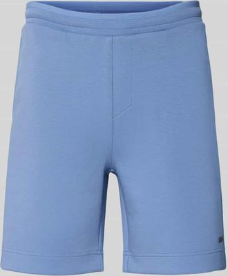 HUGO BOSS Regular Fit Sweatshorts aus Baumwoll-Mix Modell JT_GLOBE in Blau, Gr&ouml;&szlig;e XXL