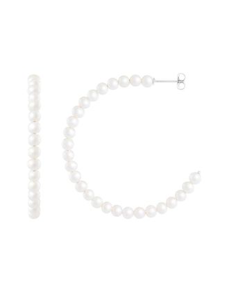 Splendid Pearls Silver 4-5Mm Pearl Earrings