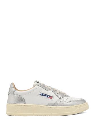 Autry Low-Top Sneakers with Textured Panels and Metallic Accents