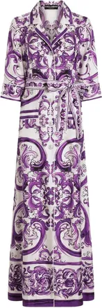 Dolce & Gabbana Abito Midi Con Stampa-Donna