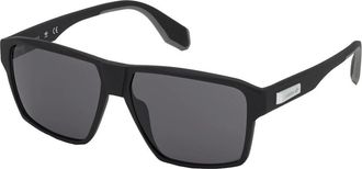 adidas Mat Zwart/Grijs Zonnebril - Heren - Zonnebrillen - Zwart - 58 MM - Accessoires