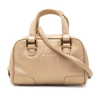 Loewe Pre-owned Loewe Micro Metallic Leather Amazona Satchel Ladies GFLTKLIL4OJVS6EO