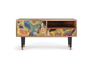 StoryZ Mueble de TV amarillo 1 caj&oacute;n y 1 puerta L 115 cm