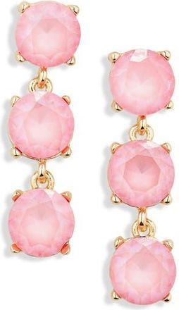 Cara Stone Linear Drop Earrings in Pink at Nordstrom Rack