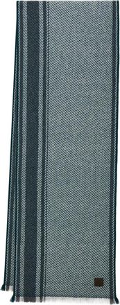 Ferragamo Sciarpa a righe jacquard - Verde