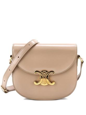 Celine Triomphe Besace Clea Flap Bag Leather shoulder bag - Neutrals