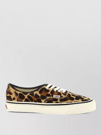 Vans signature leopard canvas low top sneakers