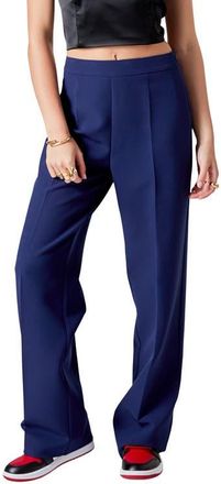 endless rose Straight Leg Pants in Navy at Nordstrom, Size Large