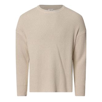 Replay Heren trui met geribbelde ronde hals (Cr&egrave;me)