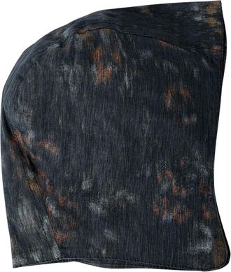 Ganni Accessoires, Dames, Bruin, ONE Size, Katoen, Bedrukte muts