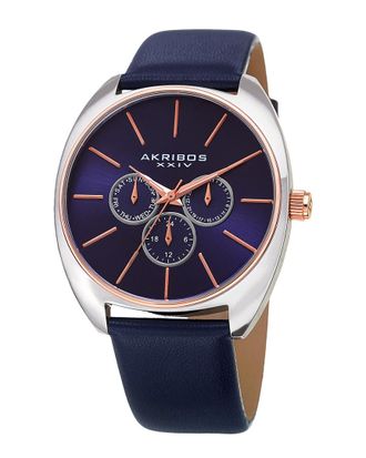 Akribos XXIV Akribos Xxiv Mens Leather Watch