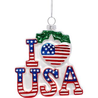 Mark Roberts Patriotic I Love USA Ornament, Set of 6 in Red at Nordstrom