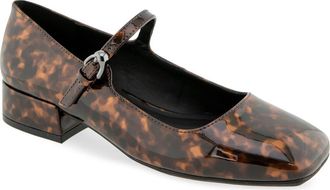 Aerosoles Isannah Mary Jane Pump in Tortoise Patent at Nordstrom, Size 7.5