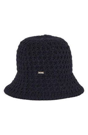 Eugenia Kim Anais Straw Bucket Hat in Black at Nordstrom