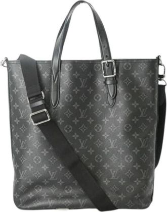 Louis Vuitton Pre-owned Monogram Eclipse Tote Bag - Dames - Vintage Shopper - Zwart - ONE Size - Vintage