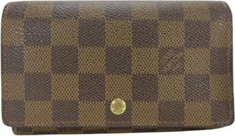 Louis Vuitton Pre-owned Wallets, female, Brown, Size: ONE SIZE Pre-owned Fabric Wallet