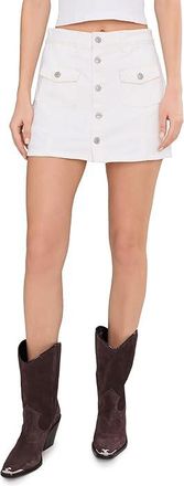 Levi's Button Front Skort Womens Skirt Tooth Fairy : 27, Cotton/Denim