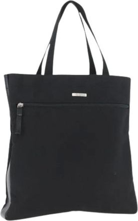 Ferragamo Pre-owned Tote Bags, female, Black, Size: ONE SIZE Pre-owned Canvas Tote Bag