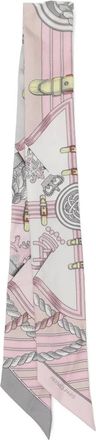 Hermès Foulard Twilly Grande Tenue in seta - Rosa