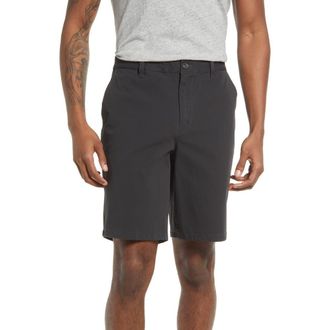 Bonobos Washed Stretch Cotton Chino Shorts in Faded Black at Nordstrom, Size 29 X 7