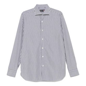 Borrelli Napoli Striped Cotton Shirt Made in Italy