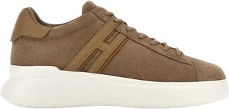 Hogan H580 Sneakers - Heren - Sneakers - Bruin - 42 1/2 EU - Leer - Schoenen