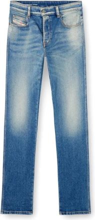 Diesel Straight Jeans - Heren - Regular Fit Jeans - Blauw - W31 L32 - Katoen - Jeans