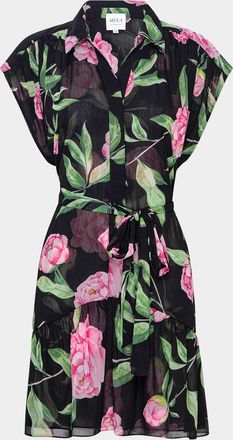 Misa Lora Belted Mini Shirtdress