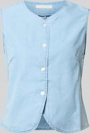Christian Berg Regular Fit Weste aus Lyocell-Mix in Denim-Optik in Blau, Gr&ouml;&szlig;e 34