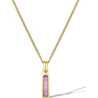 Vincero Mens Birthstone Pendant Necklace in Gold - October at Nordstrom